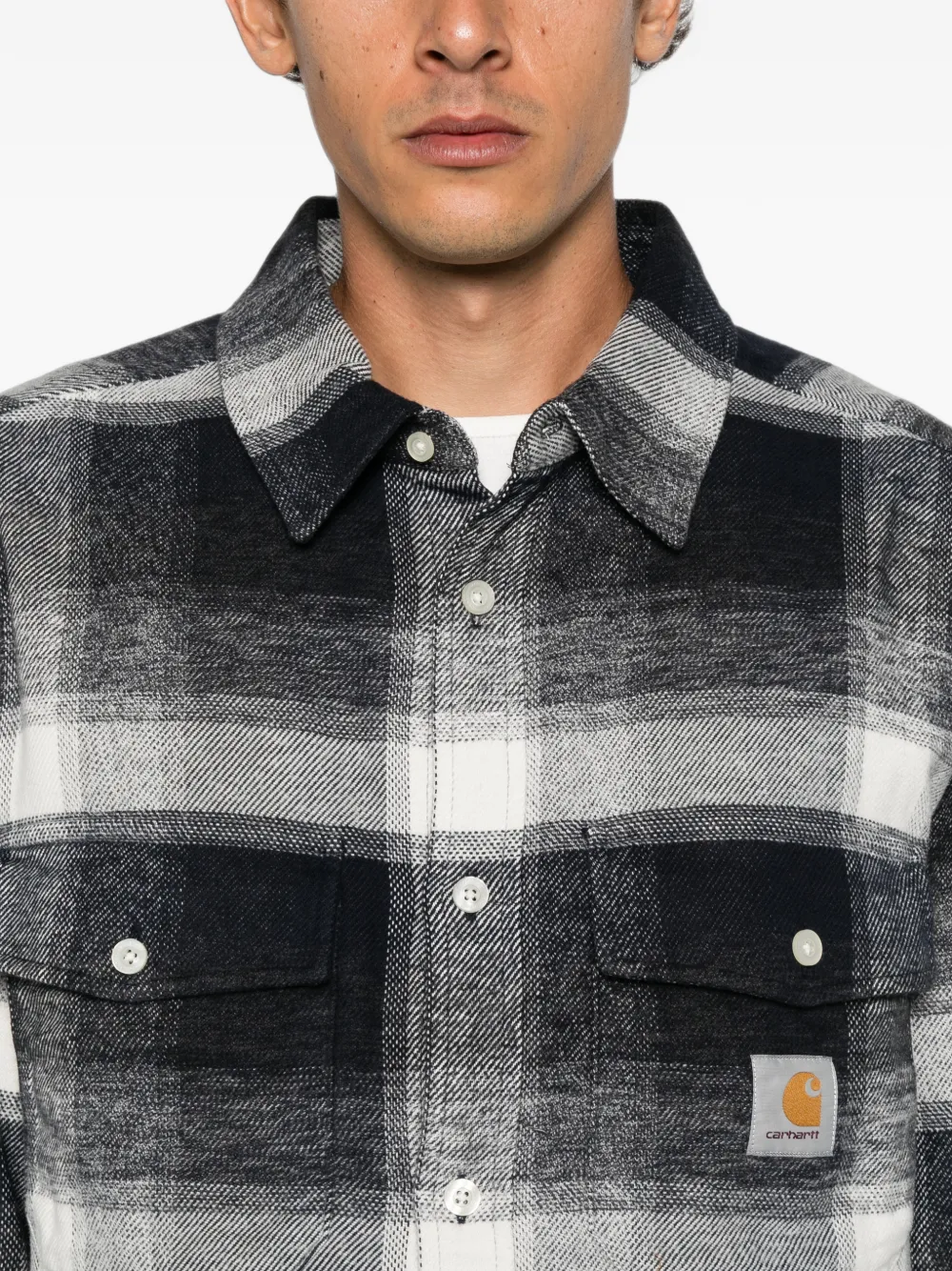 Carhartt WIP Esterson overhemd met logo-patch Blauw