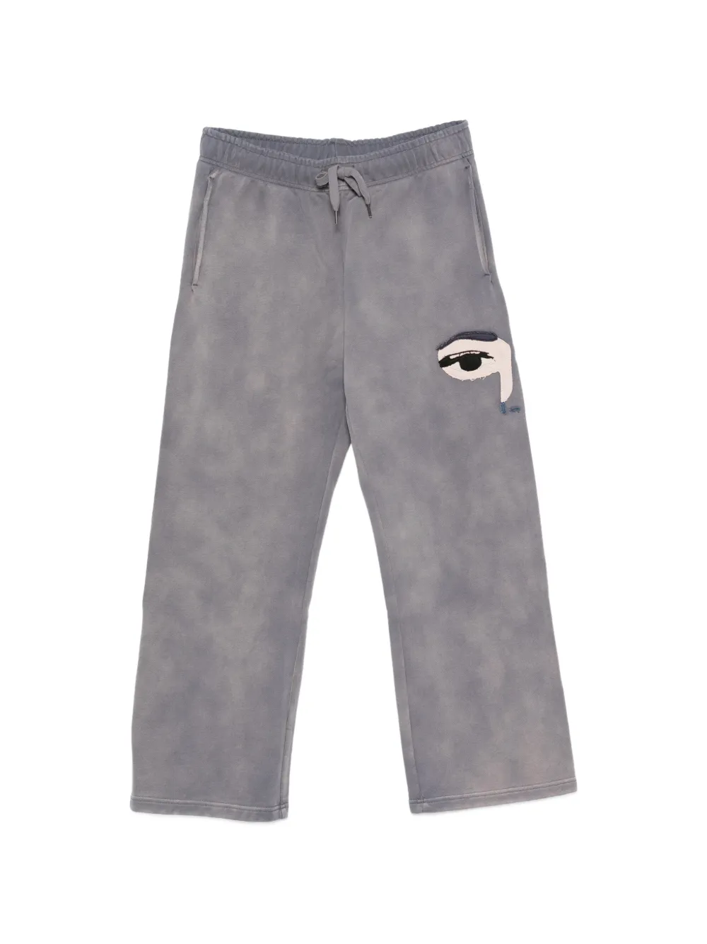 KidSuper face-patch track pants