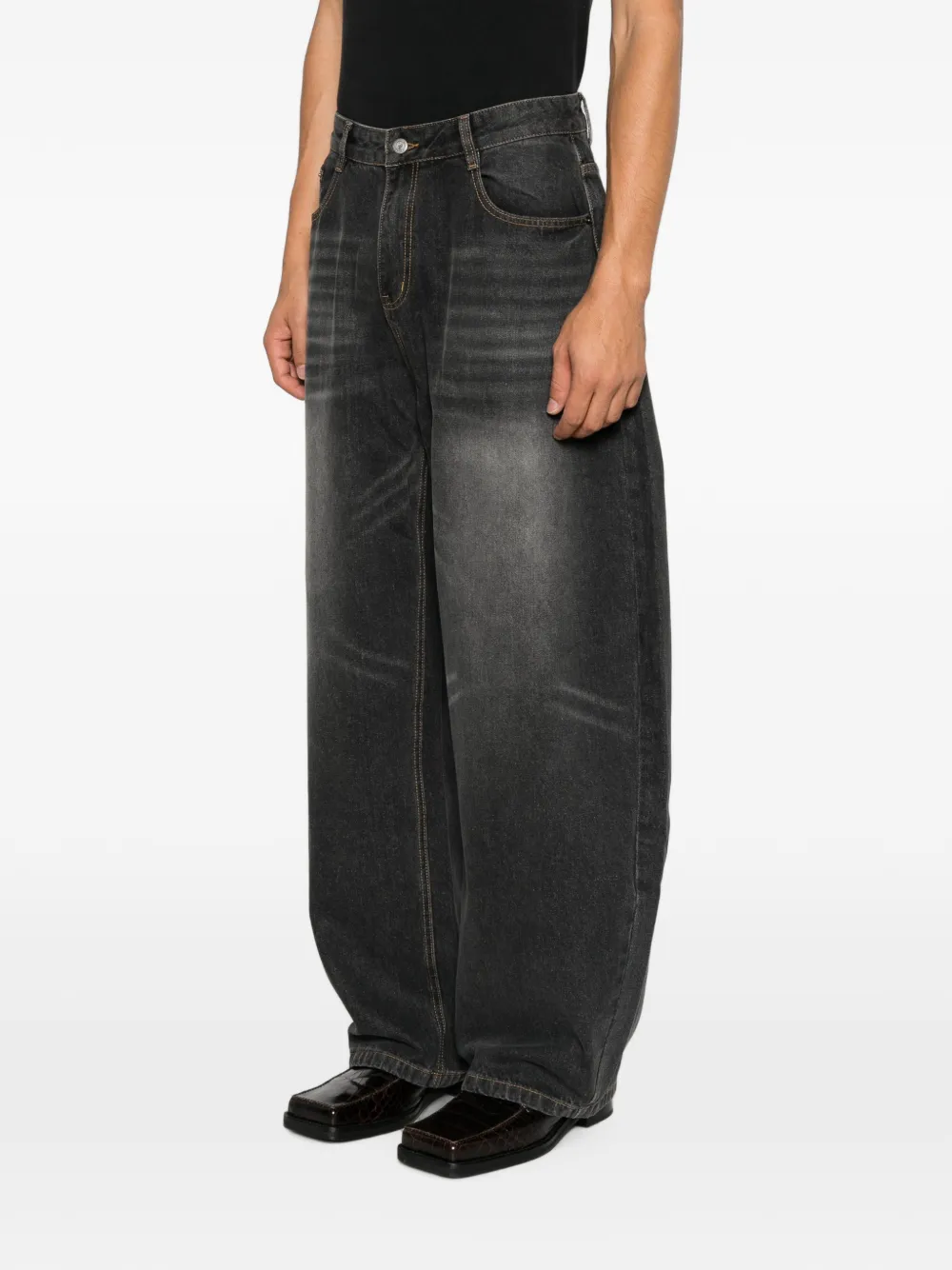KidSuper Jeans met wijde pijpen Zwart