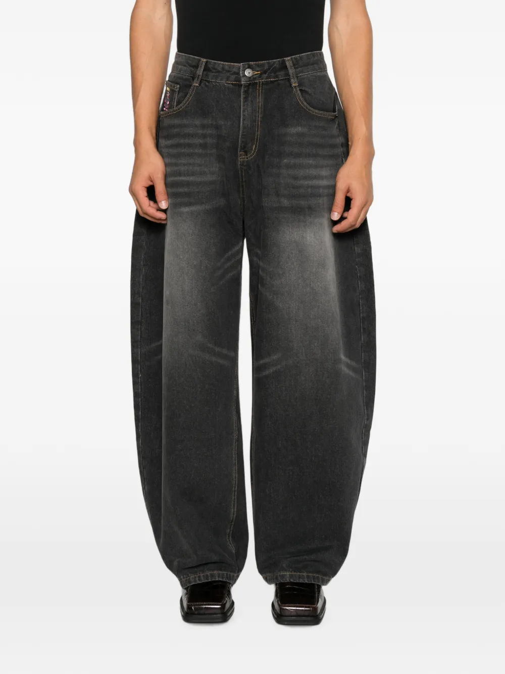 KidSuper Jeans met wijde pijpen Zwart