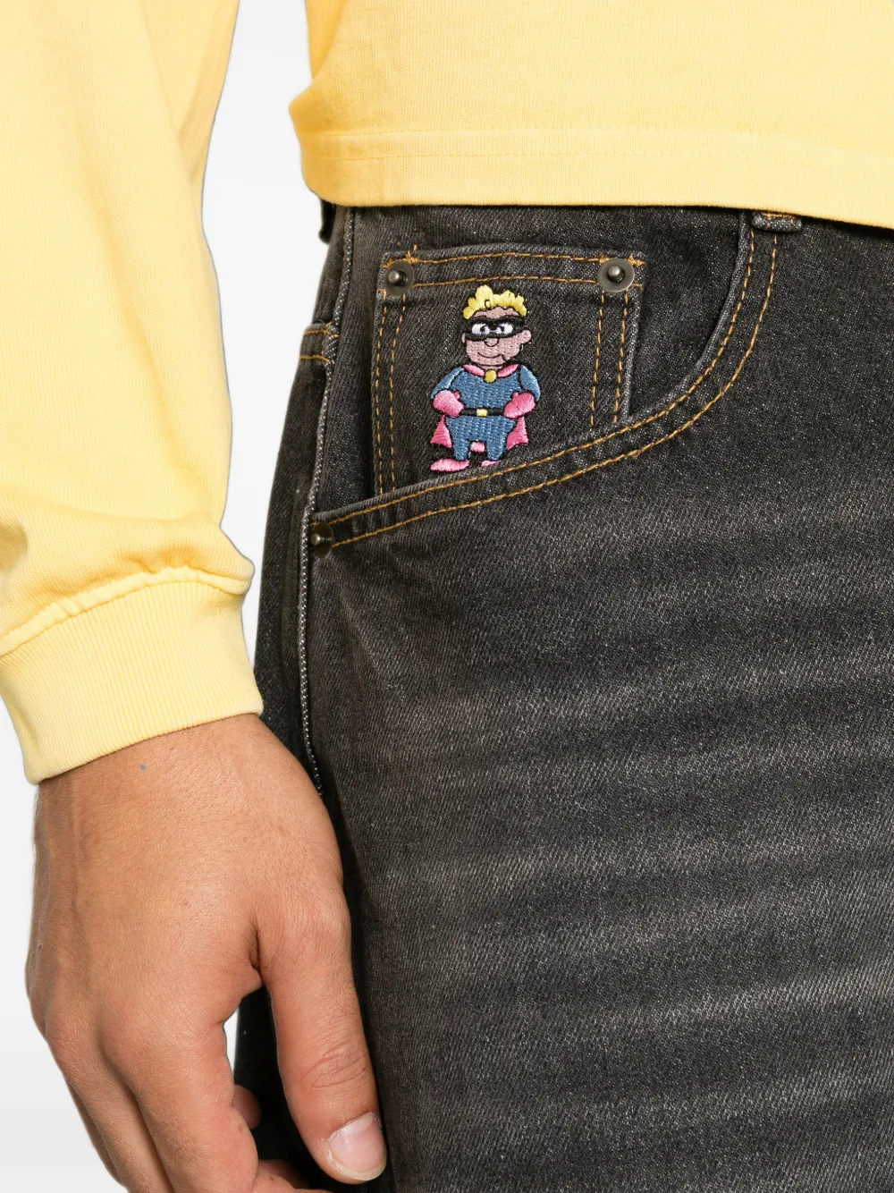 KidSuper Jeans met wijde pijpen Zwart