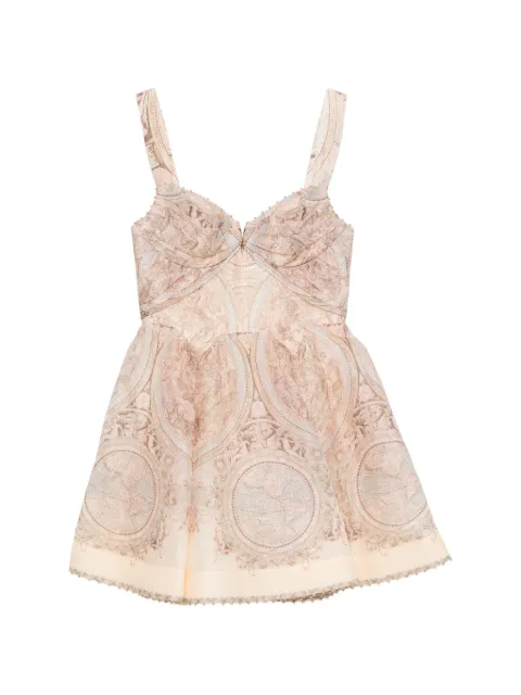 ZIMMERMANN graphic-print flared mini dress