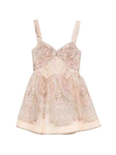 ZIMMERMANN robe évasée à imprimé graphique