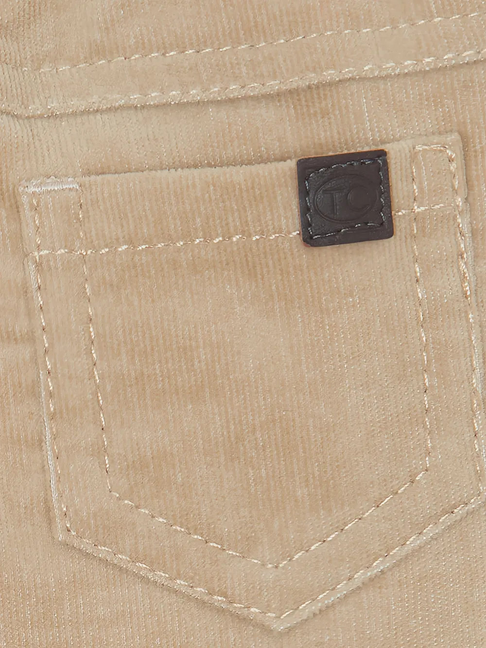 Tartine Et Chocolat Ribfluwelen broek Beige