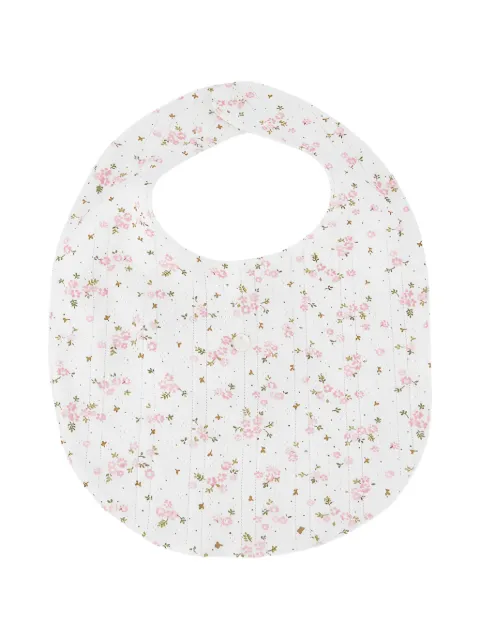 Tartine Et Chocolat floral-print pointelle-knit bib