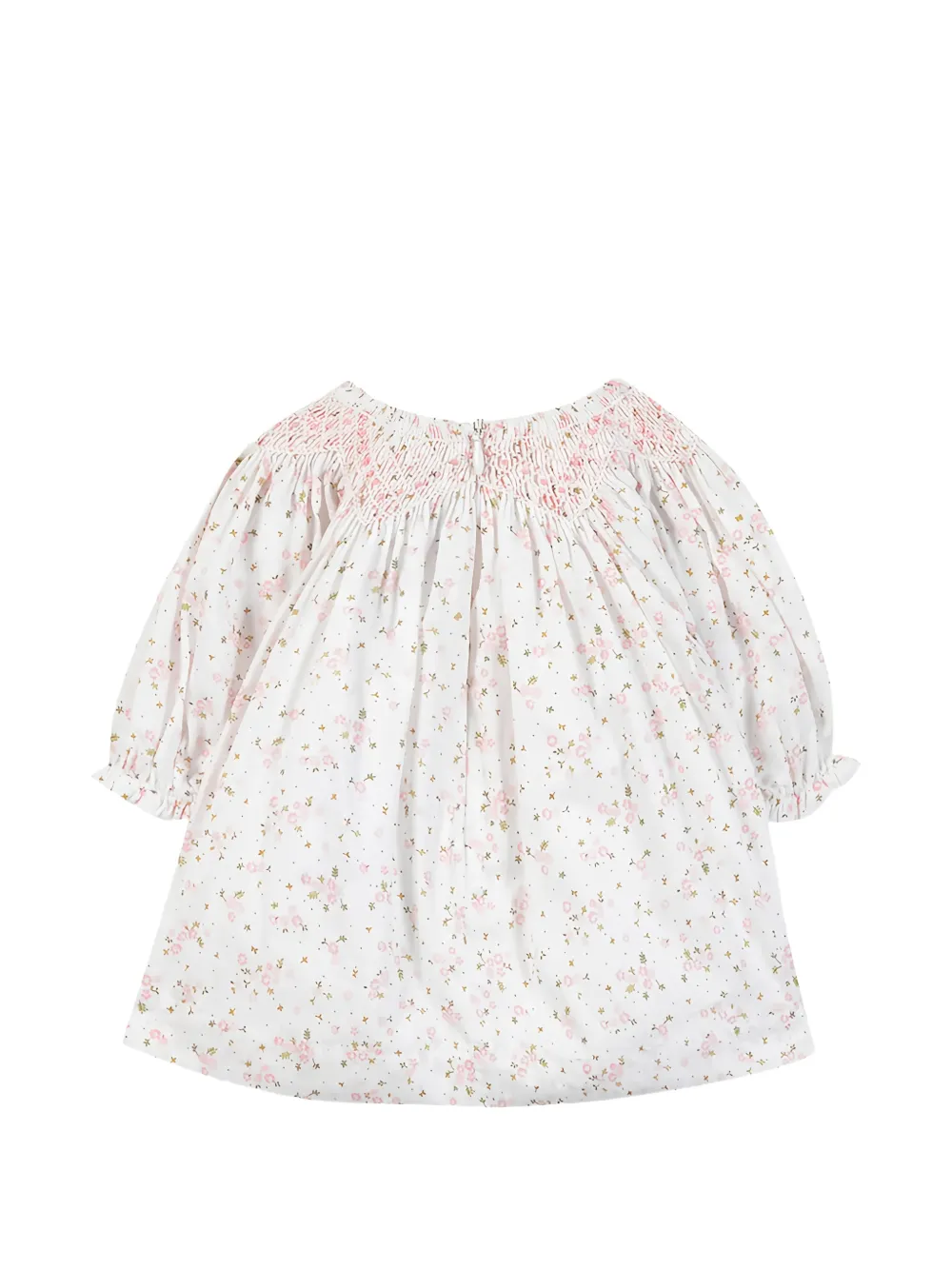 Tartine Et Chocolat Gesmockte jurk met bloemenprint Wit