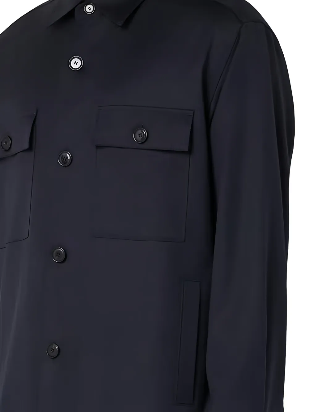 BOSS Button-up shirtjack Blauw