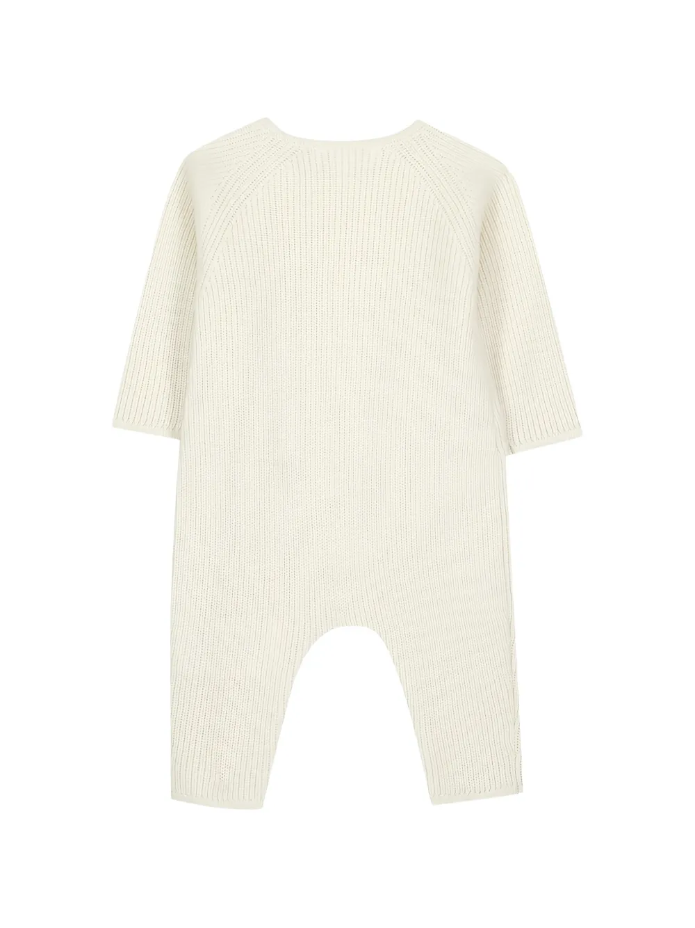 Tartine Et Chocolat Ribgebreide jumpsuit met raglan mouwen Beige