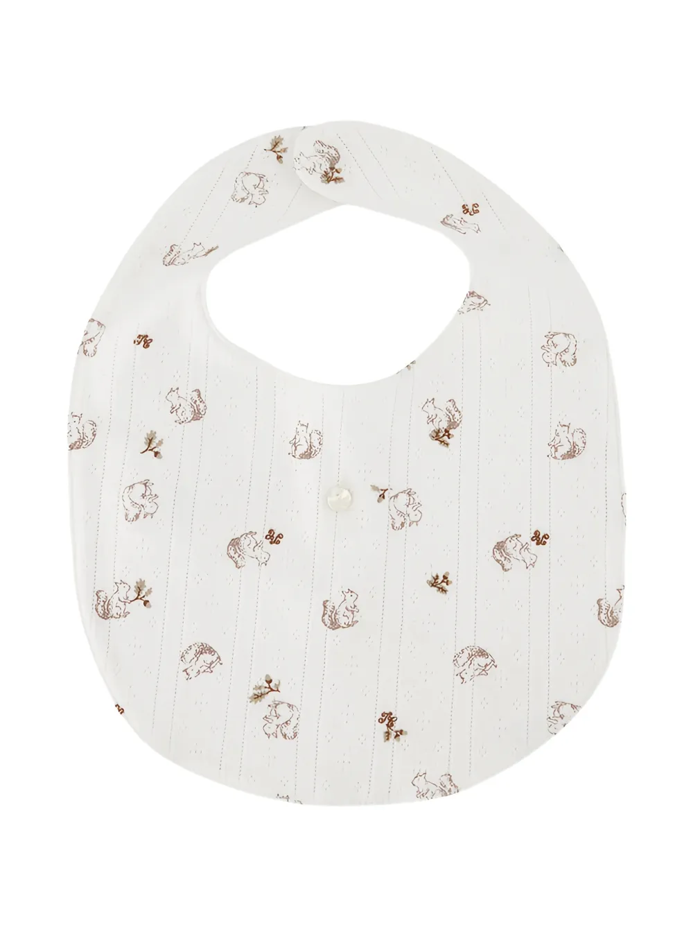 Tartine Et Chocolat pointelle bib - Bianco