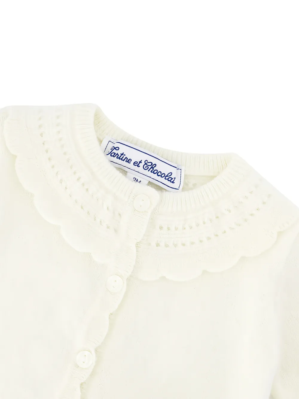 Tartine Et Chocolat Gebreid vest Beige