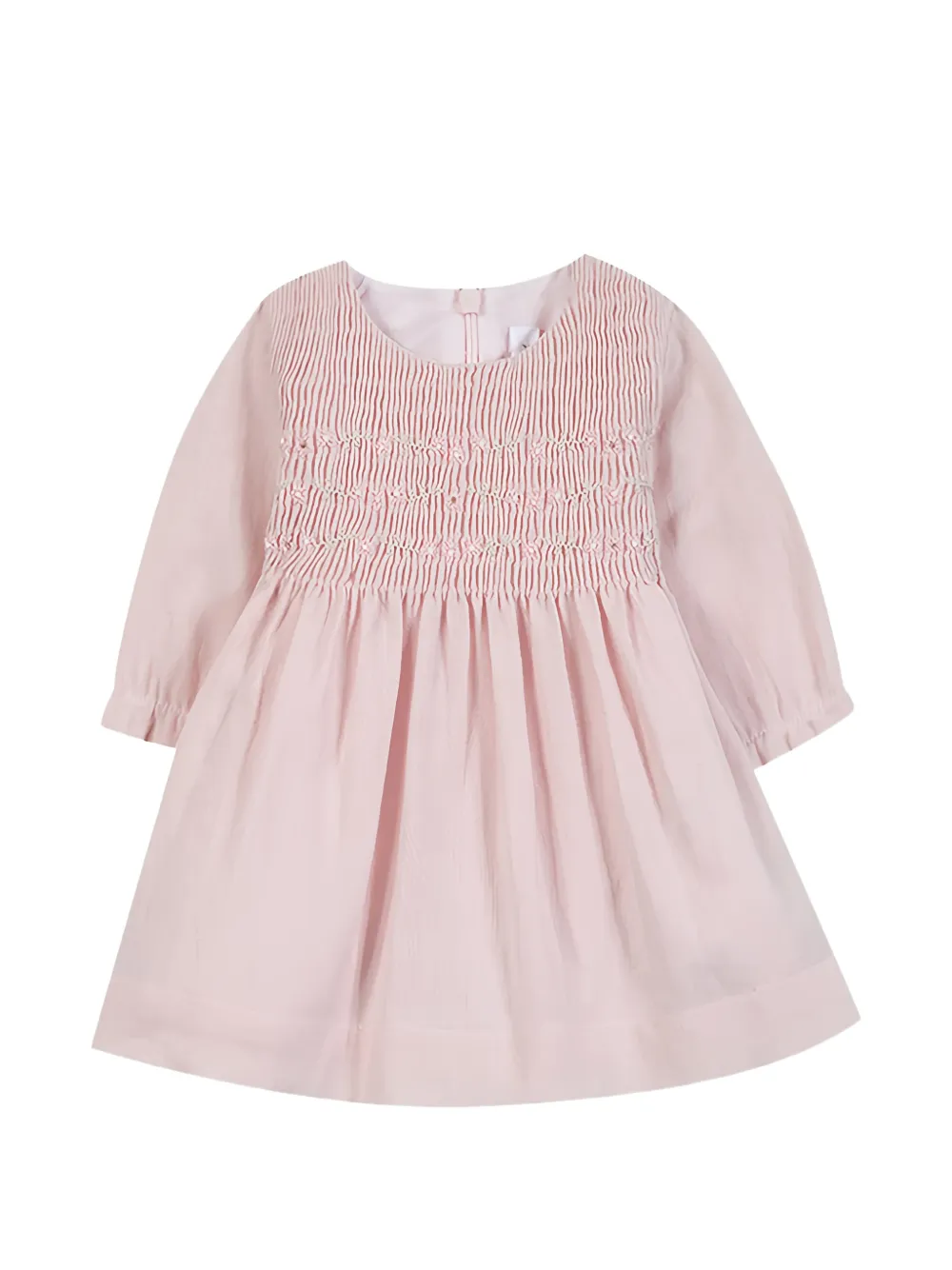Tartine Et Chocolat smocked floral-embroidered dress - Rosa