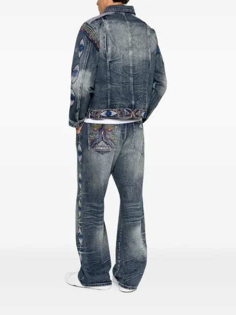 KidSuper beaded-embroidered denim jacket