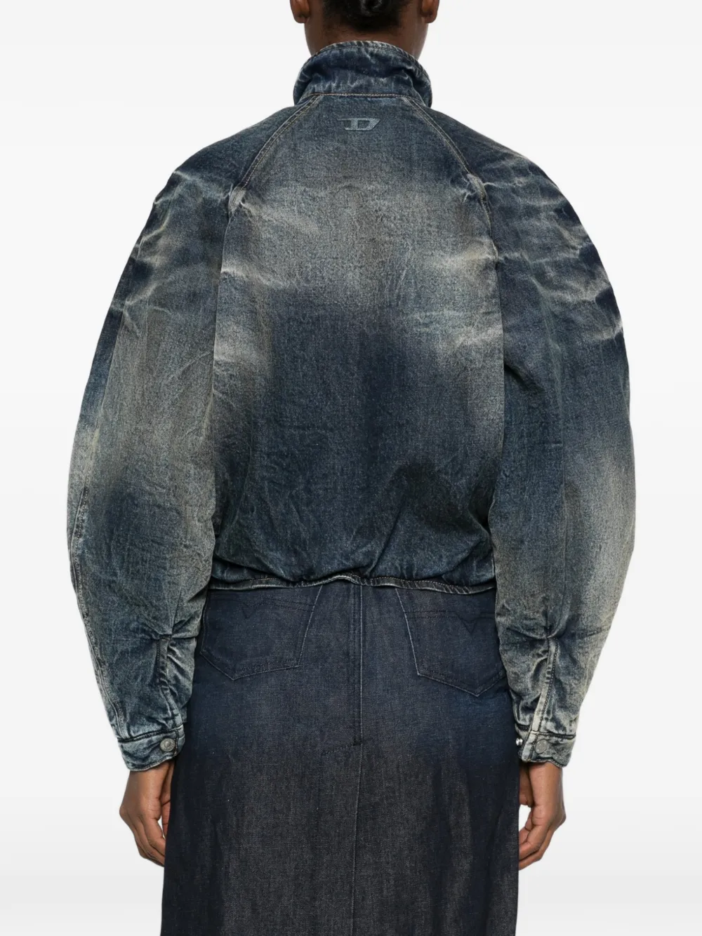 Diesel Jack met raglan mouwen en vervaagd effect Blauw