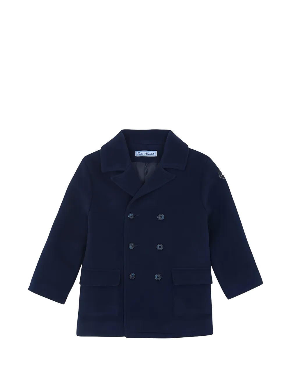 Tartine Et Chocolat double-breasted coat - Blu