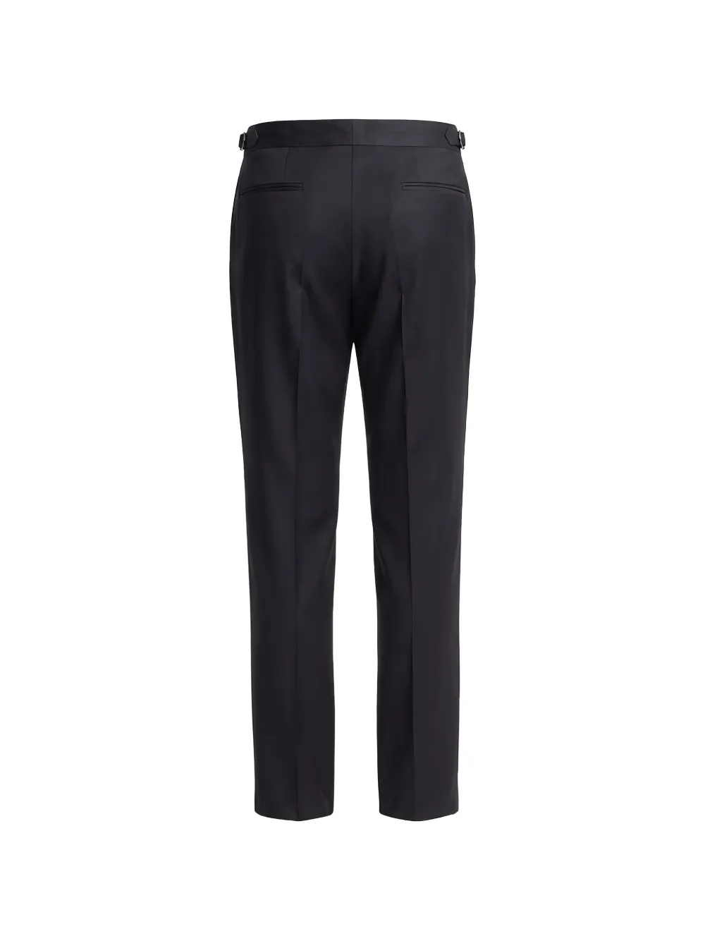 BOSS Broek van scheerwol met toelopende pijpen Blauw