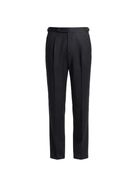 BOSS tapered-fit trousers in virgin-wool serge