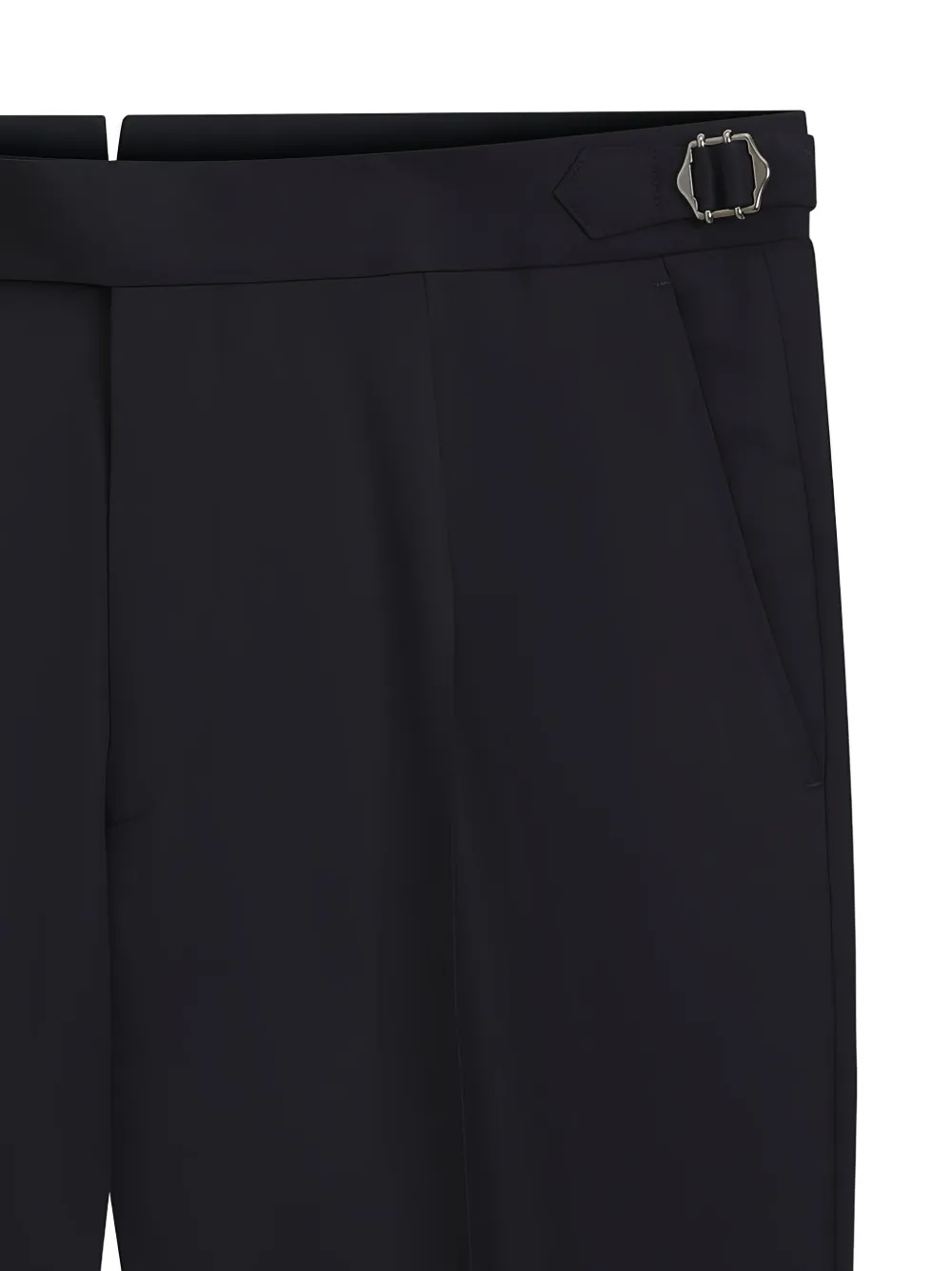 BOSS Broek van scheerwol met toelopende pijpen Blauw