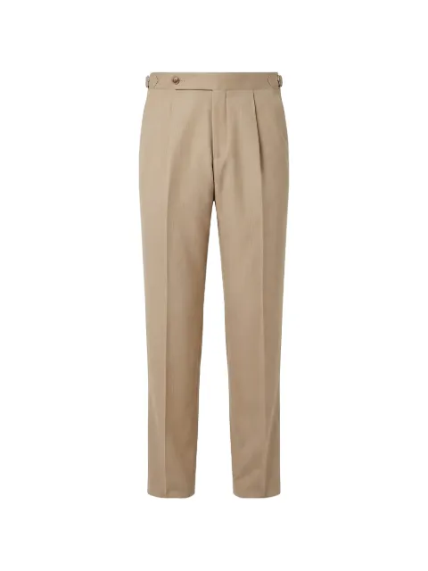 BOSS tapered-fit trousers in virgin-wool serge