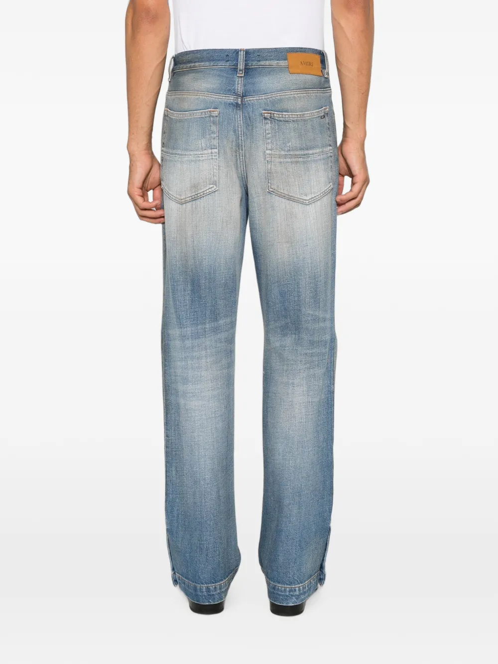 AMIRI Gerafelde jeans Blauw