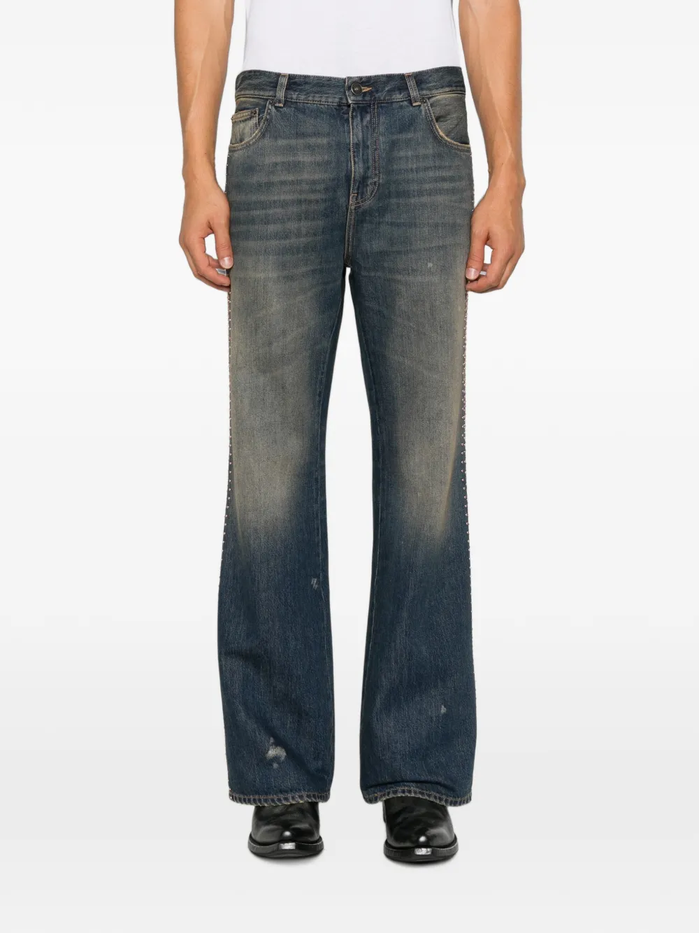 AMIRI Jeans verfraaid met studs Blauw
