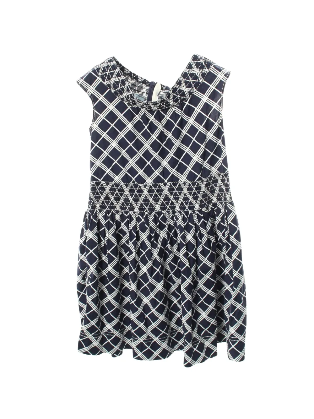 Prada Pre-Owned 2000s check-pattern dress - Blu