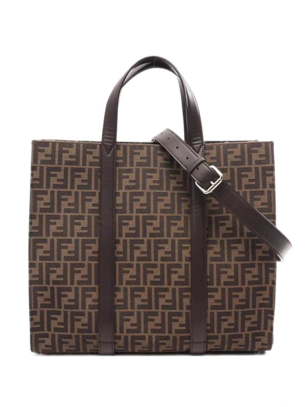 Fendi Pre-Owned 2000s Zucca-pattern tote bag - Brown