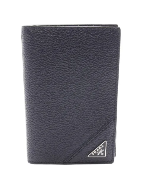 Prada Pre-Owned 2010s logo-plaque card case