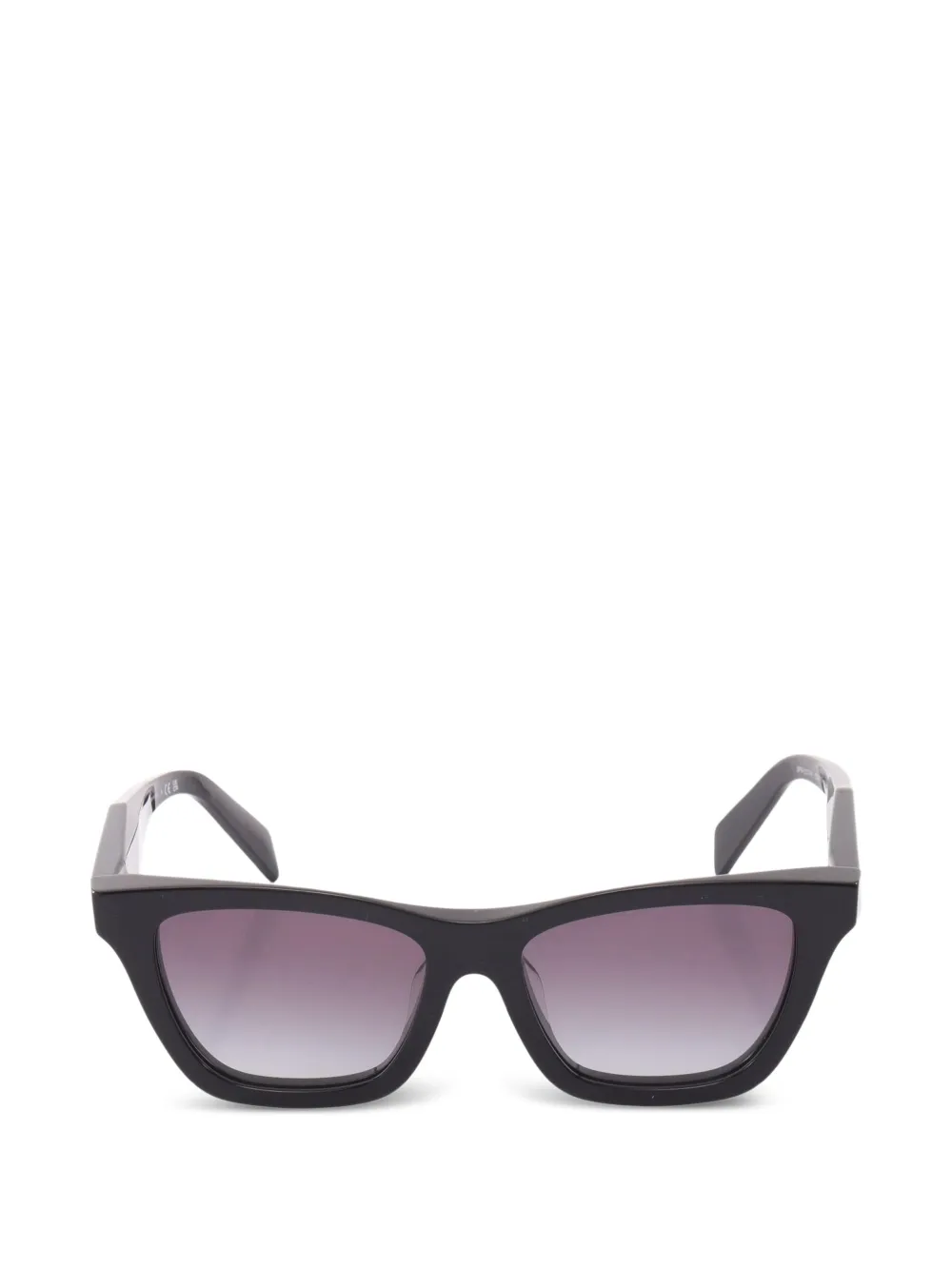 Prada Pre-Owned 2010s Sonnenbrille mit eckigem Gestell - Schwarz