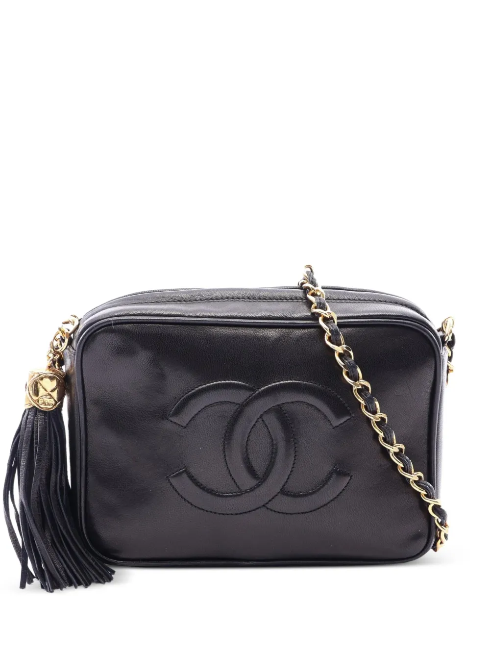 CHANEL Pre-Owned 1989-1991 Coco Mark chain shoulder bag - Nero