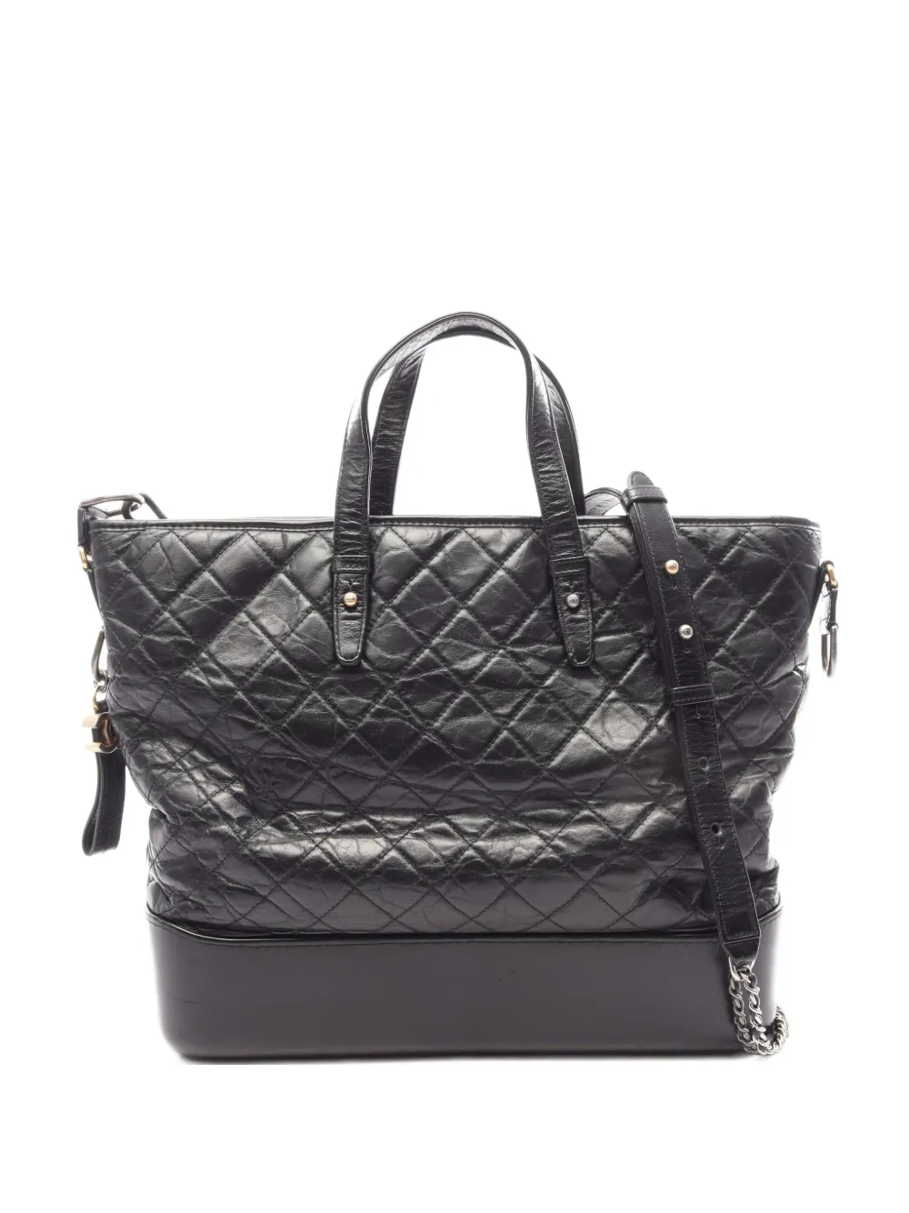 CHANEL Pre-Owned 2016-2017 Gabrielle quilted tote bag - Nero