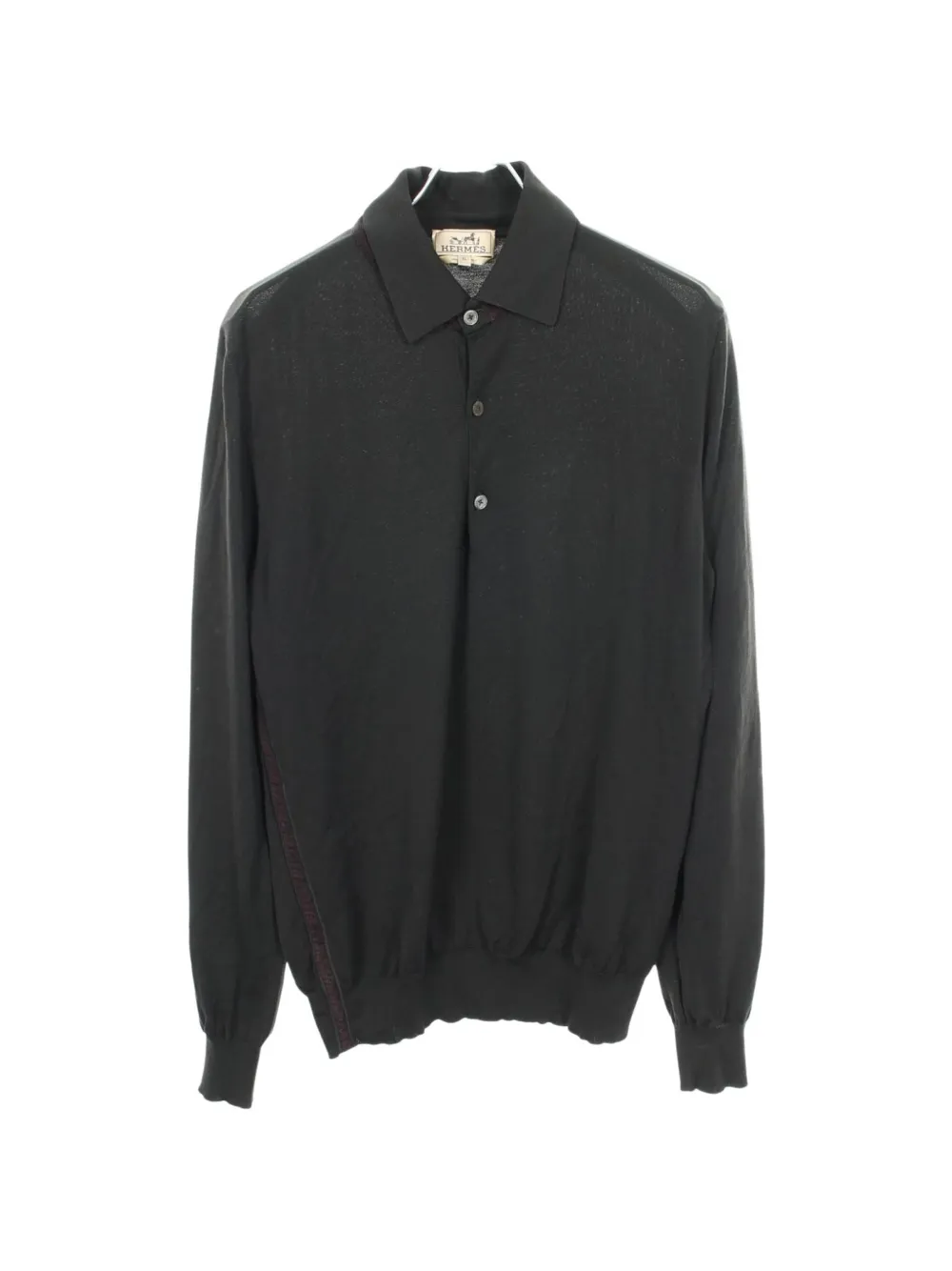 Hermès Pre-Owned 2000s long-sleeve polo shirt - Nero