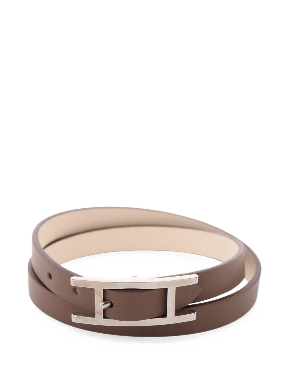 Hermès Pre-Owned 2010s Double Tour bracelet - Marrone