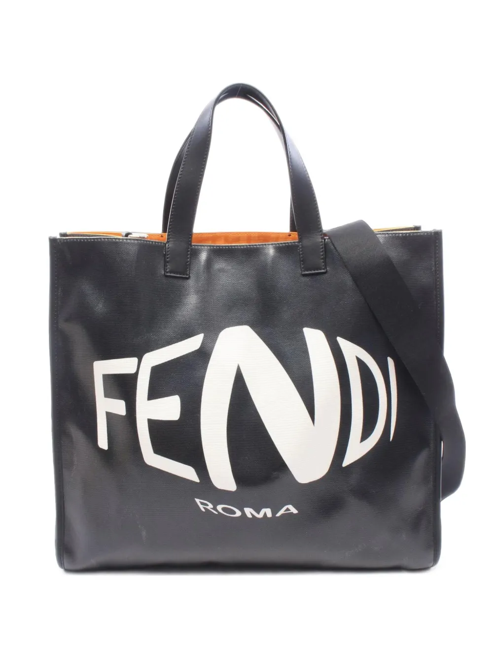 Fendi Pre-Owned 2010s Roma logo-print tote bag - Nero