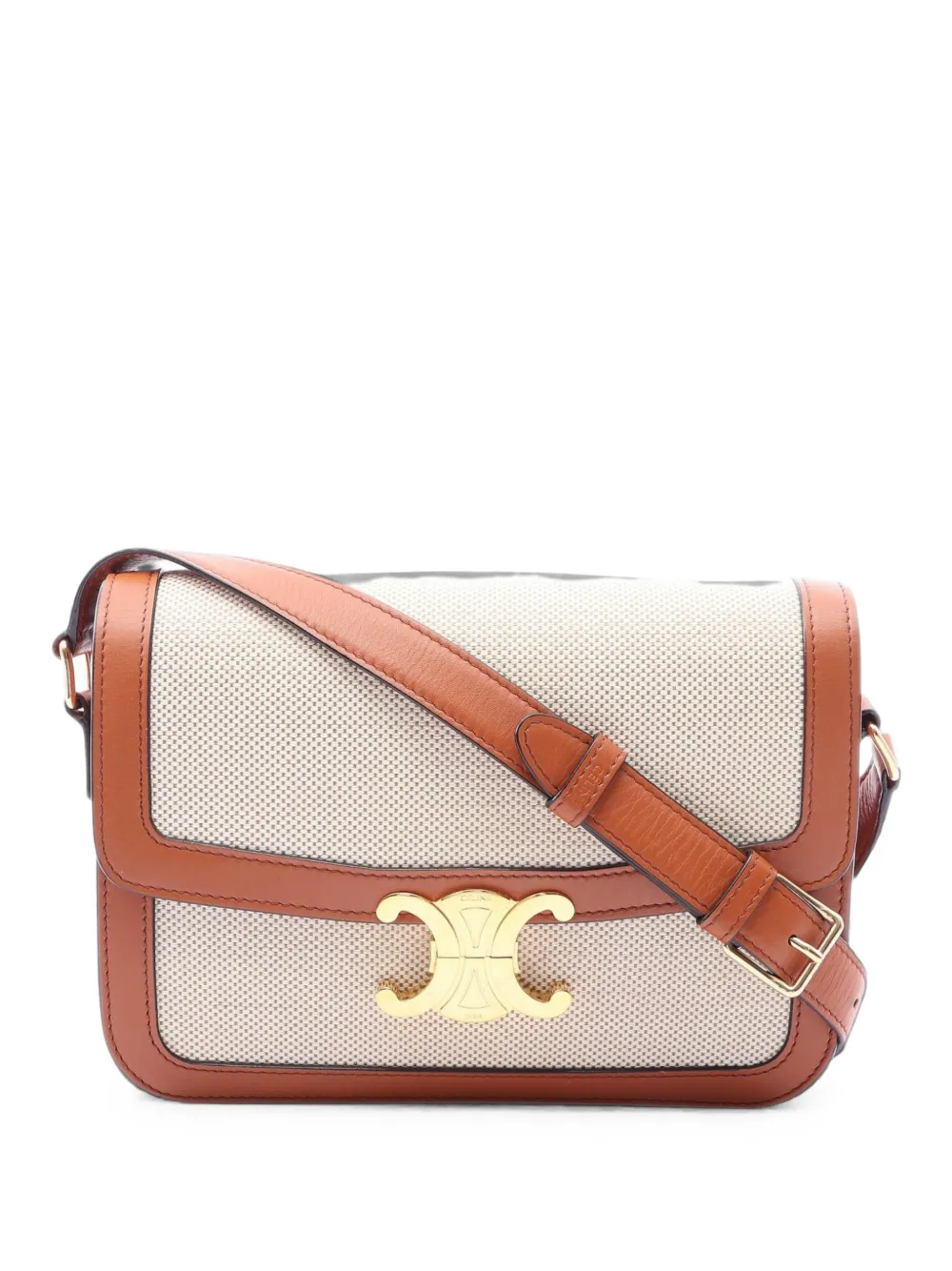 Celine Pre-Owned 2010s Triomphe shoulder bag - Marrone