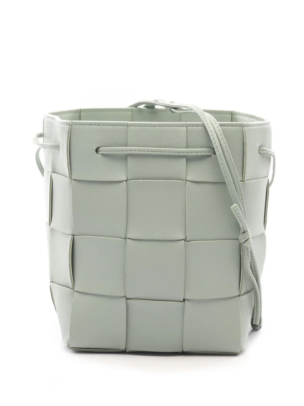 Bottega Veneta Pre-Owned 2010s small Cassette Intrecciato bucket bag - Grigio