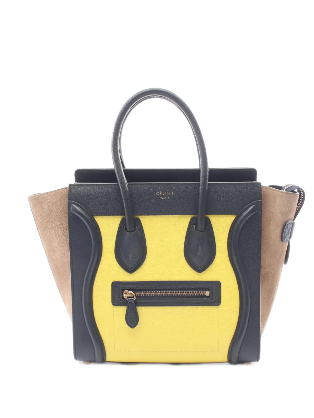 Celine Pre-Owned 2000s Luggage Micro leather tote bag - Nero