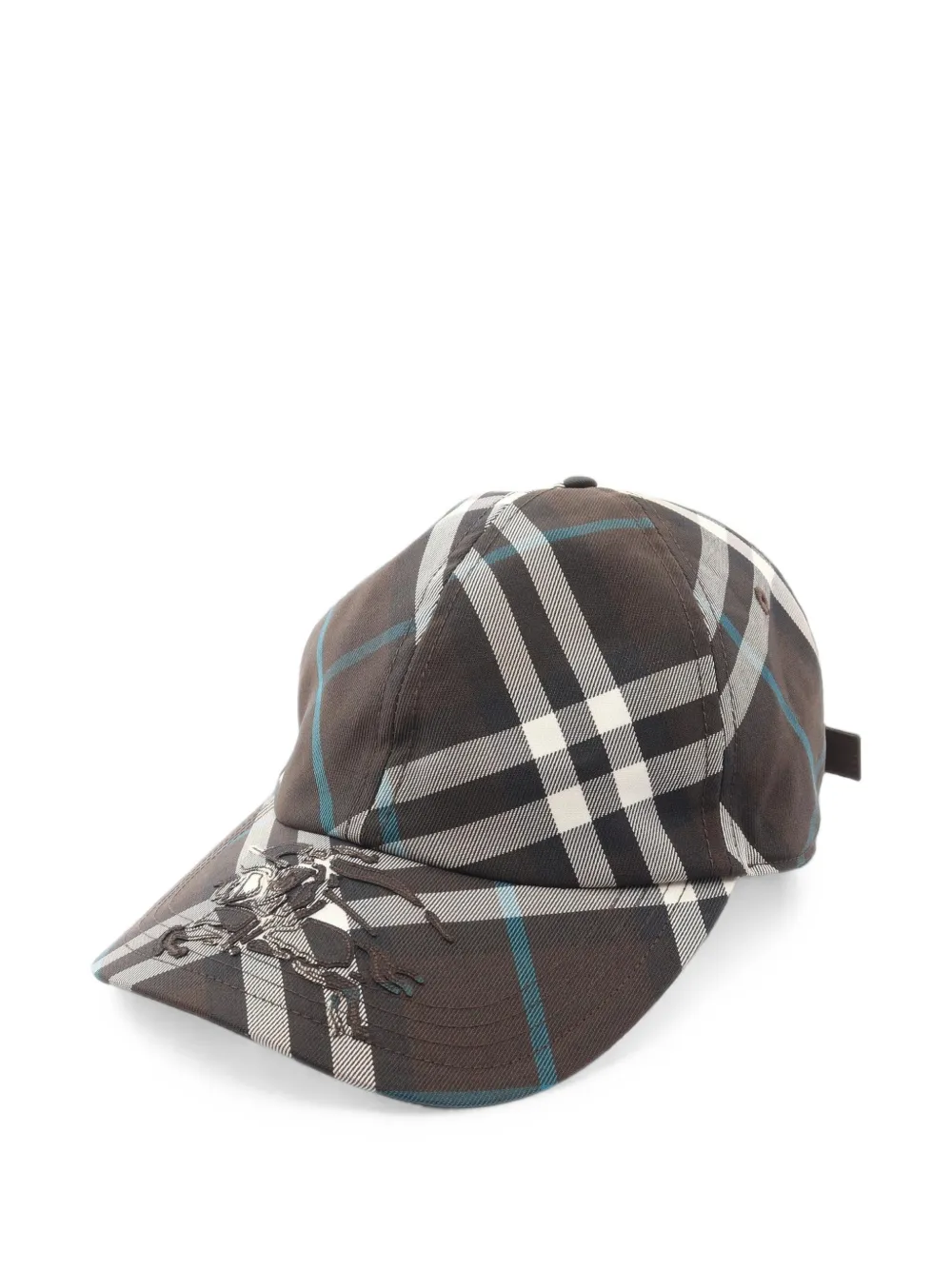 Burberry Pre-Owned casquette à carreaux (2010) - Marron Burberry Pre-Owned casquette à carreaux (2010) - Marron