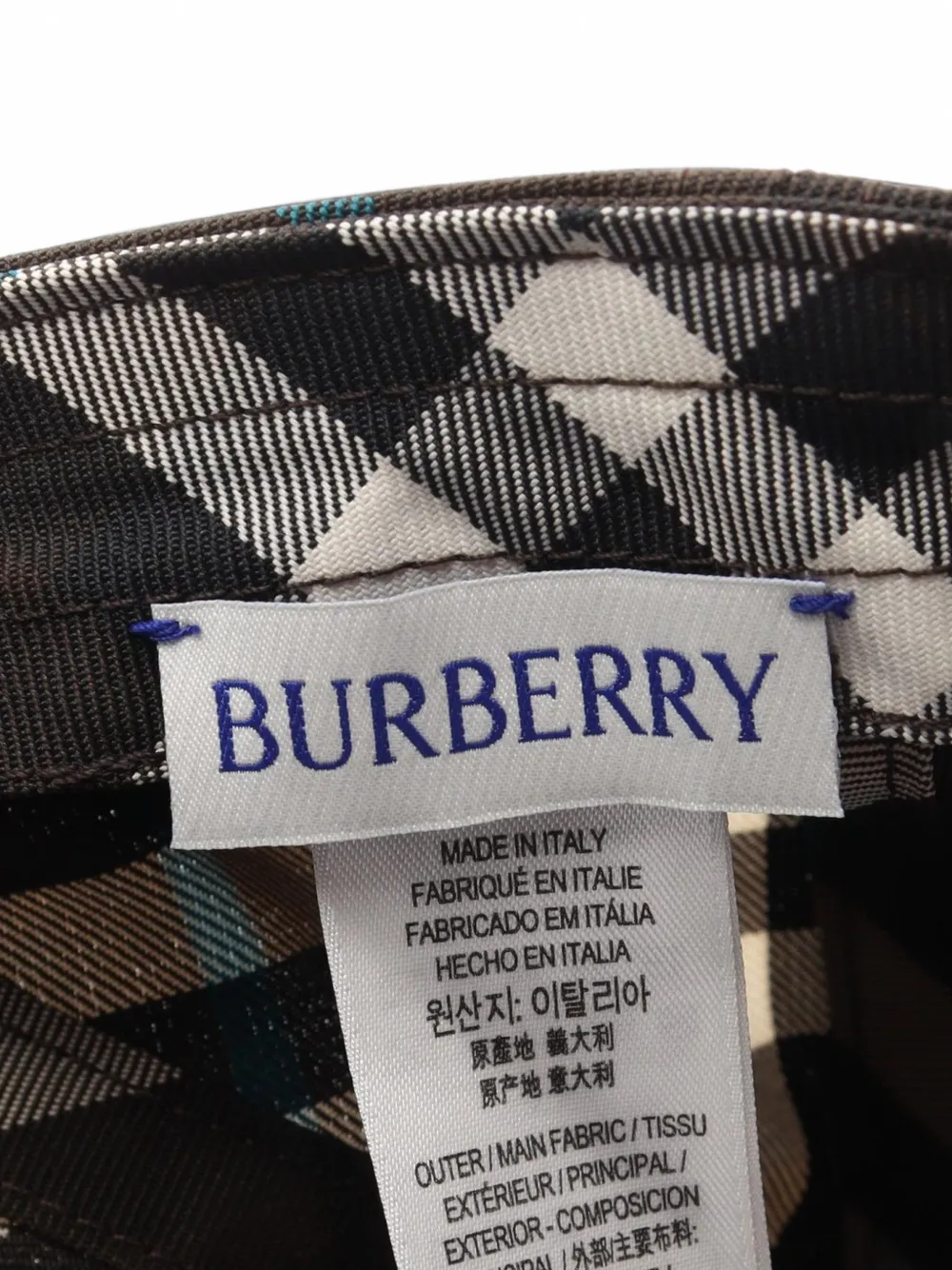 Burberry Pre-Owned 2010s geruite pet Bruin