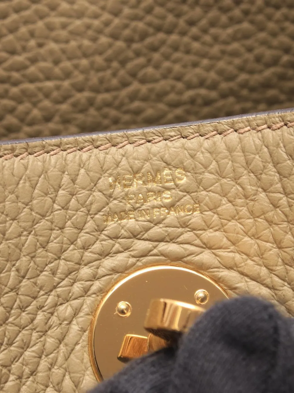 Hermès Pre-Owned 2024 Lindy 26 leren schoudertas Beige
