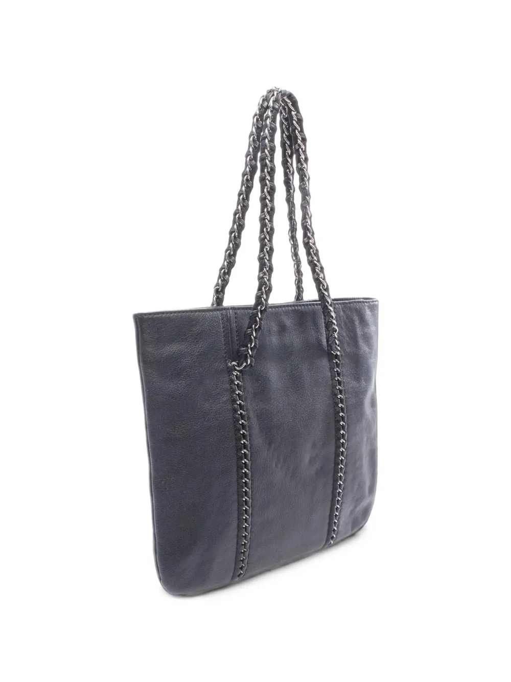 CHANEL Pre-Owned 2005-2006 Coco Mark shopper met ketting Zwart