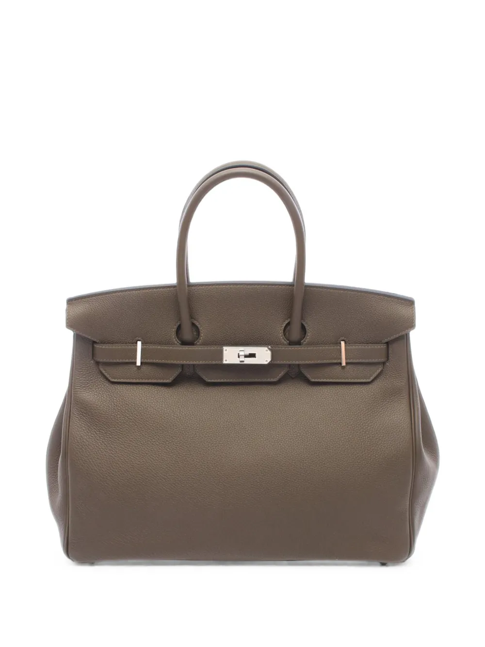 Hermès Pre-Owned 35 Birkin Togo leather tote bag - Marrone