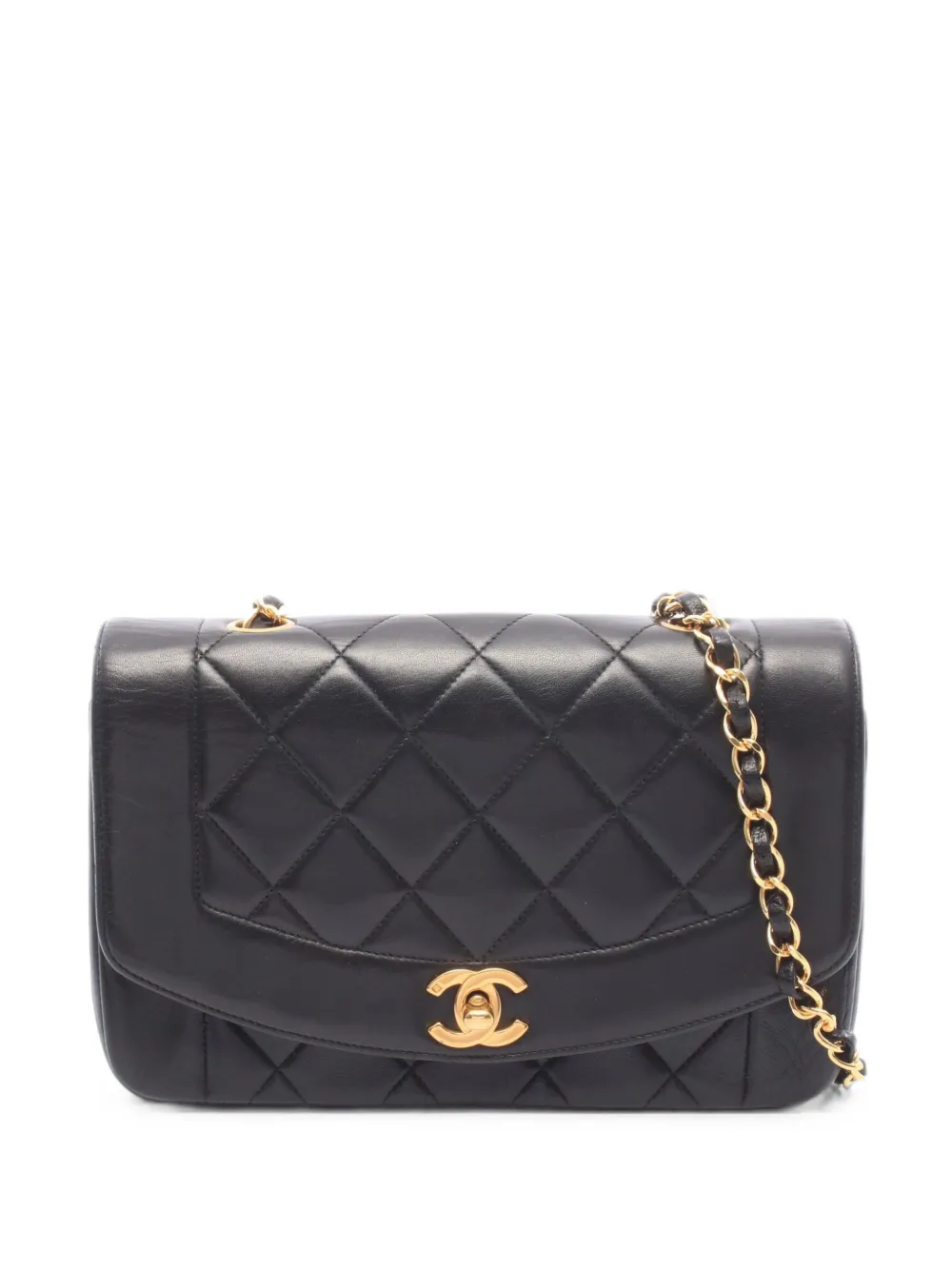 CHANEL Pre-Owned 1994-1996 Diana Flap cross body bag - Black