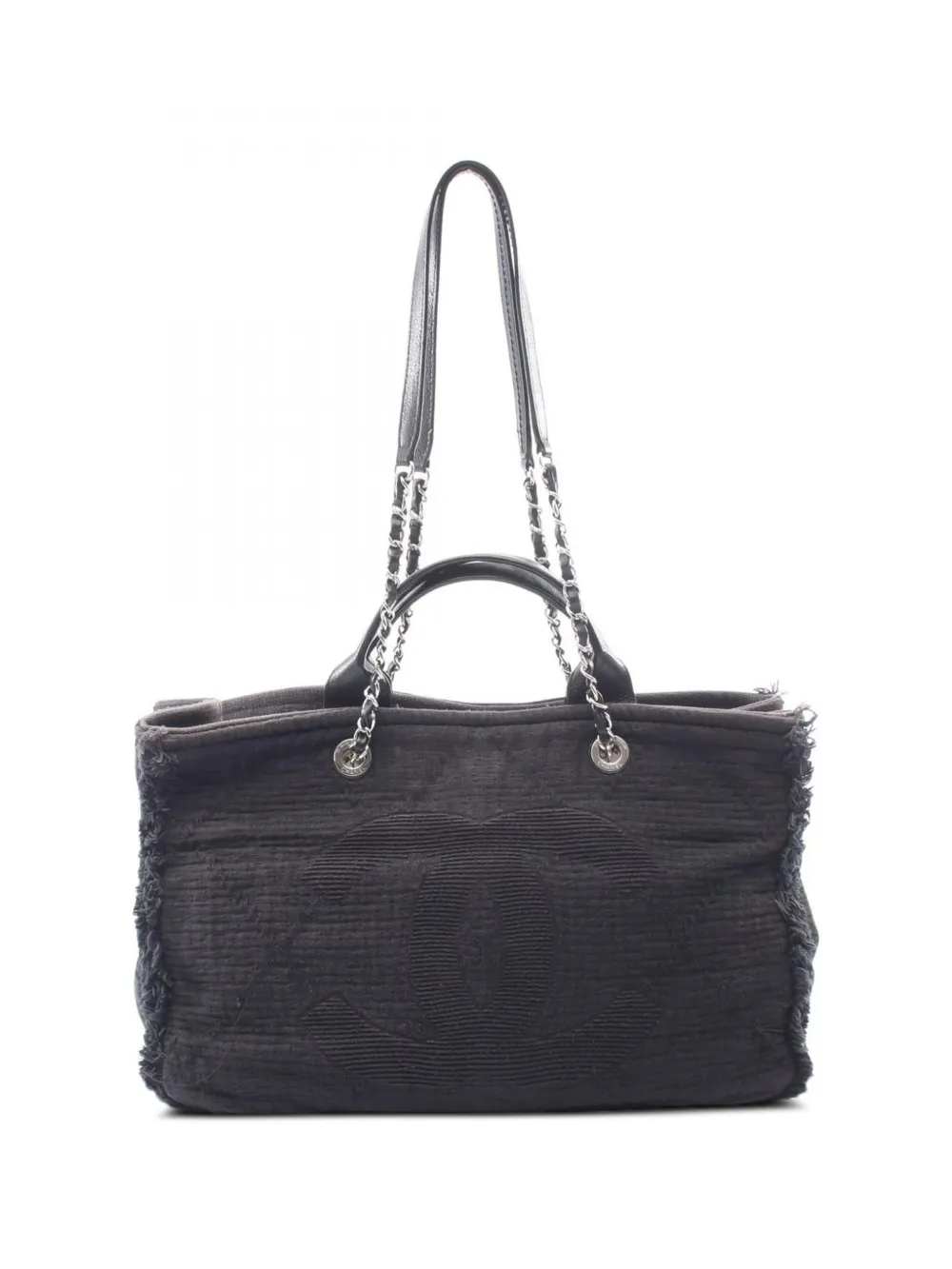 CHANEL Pre-Owned 2019 Large Coco Mark chain tote bag - Nero