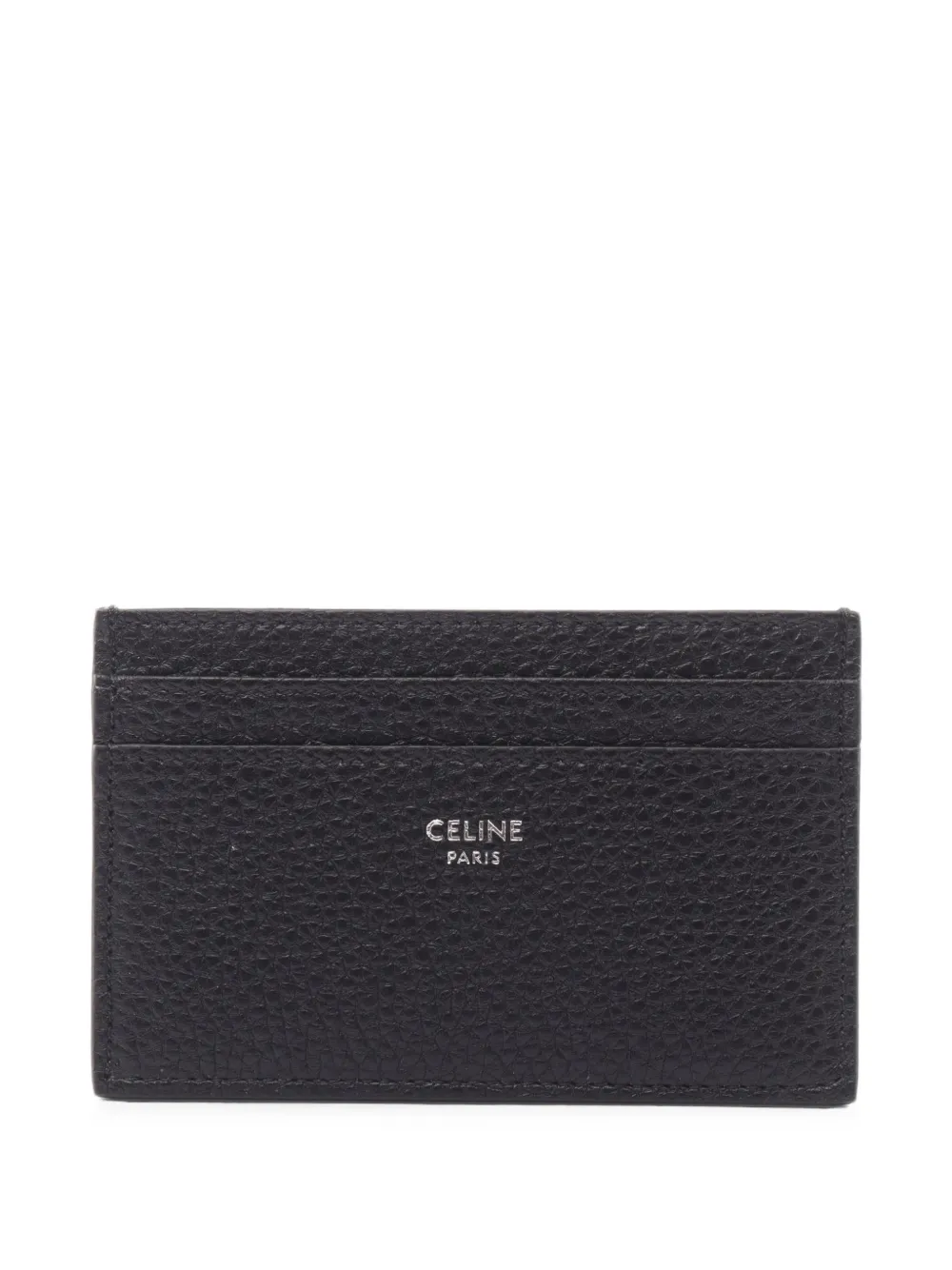 Celine Pre-Owned 2020s logo-print card holder - Nero