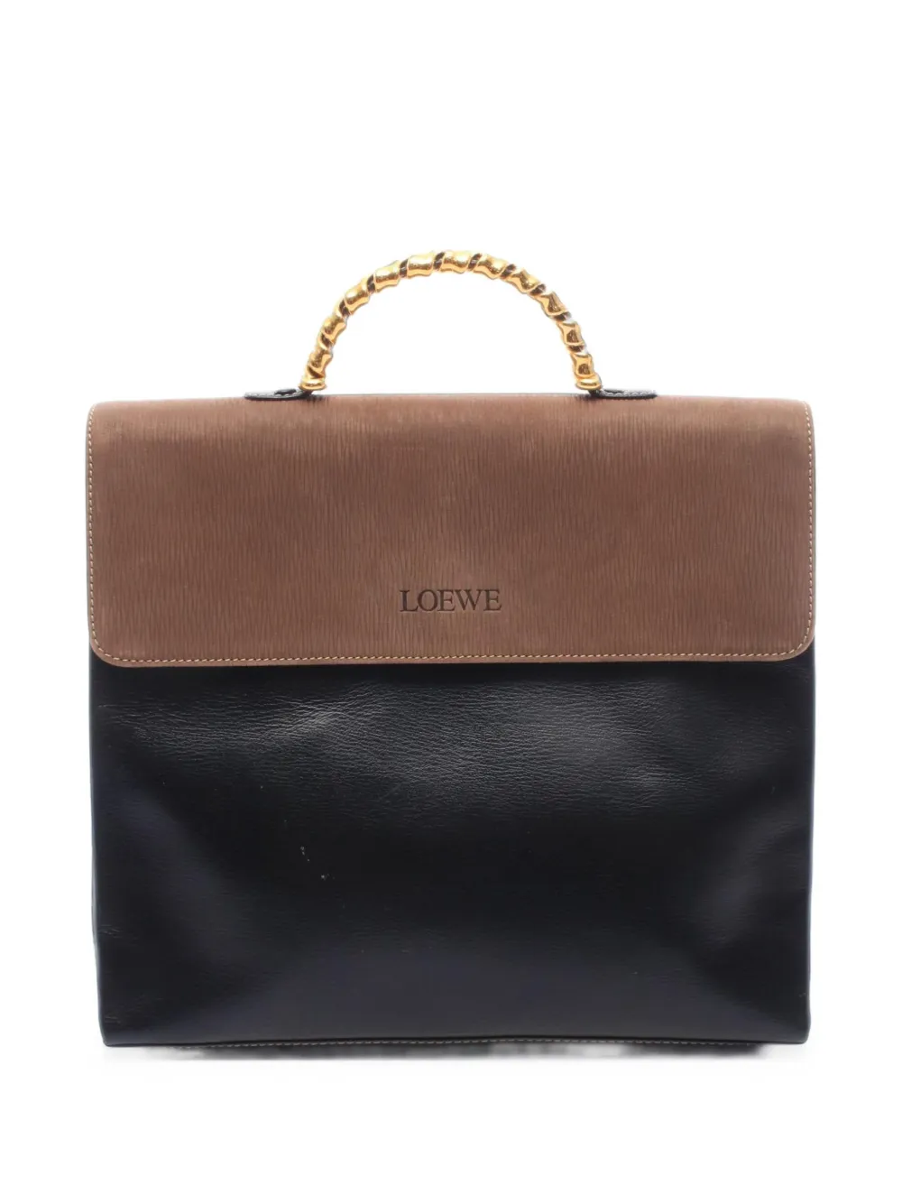 Loewe Pre-Owned 2000s Velasquez twist tote bag - Nero