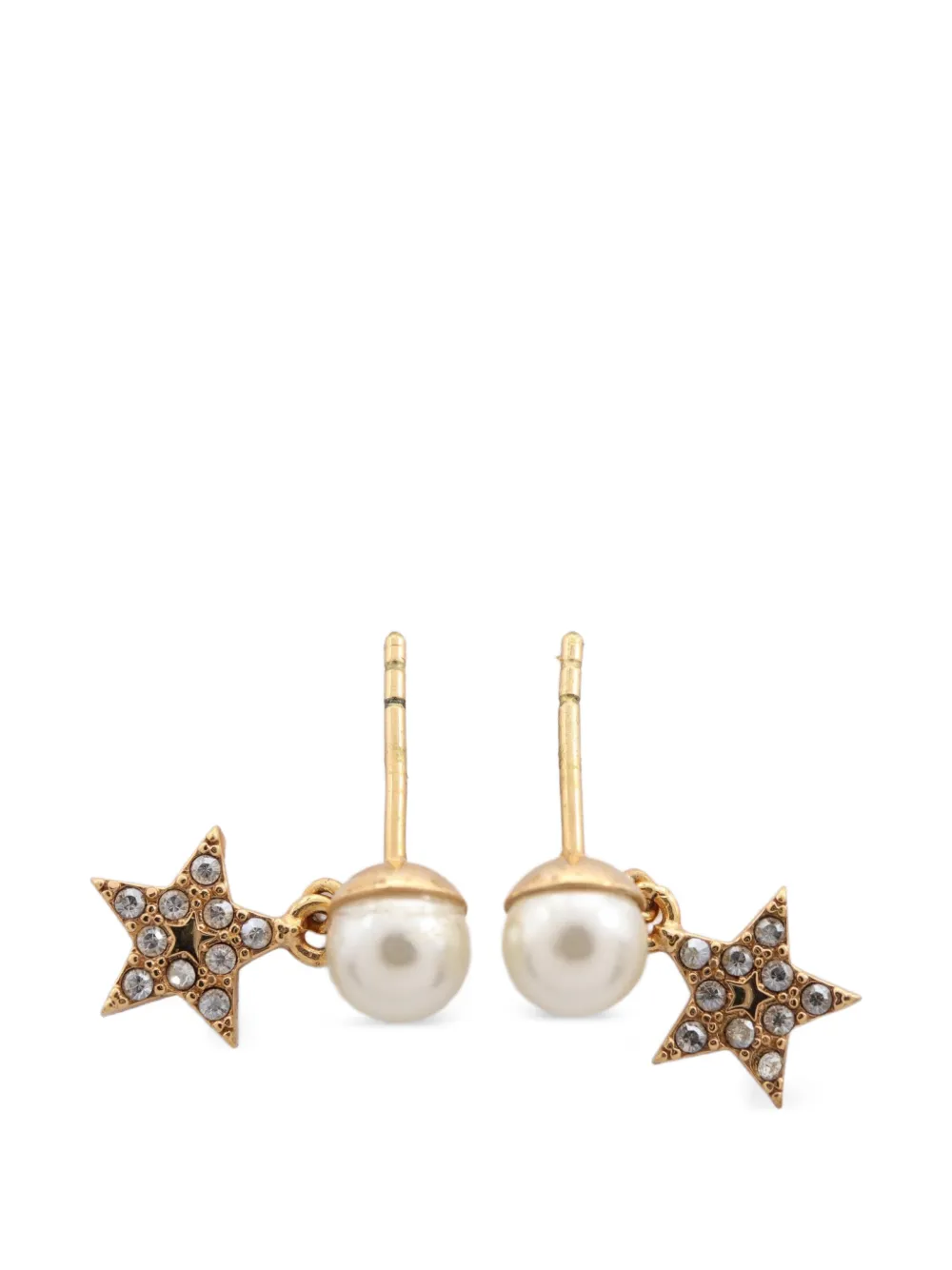 Dior Pre-owned 2010s Logo-pendant Earrings in Gold, view 2