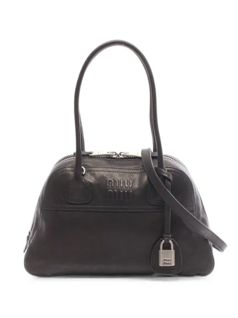 Miu Miu Pre-Owned 2020s Vivant padlock-detail tote bag