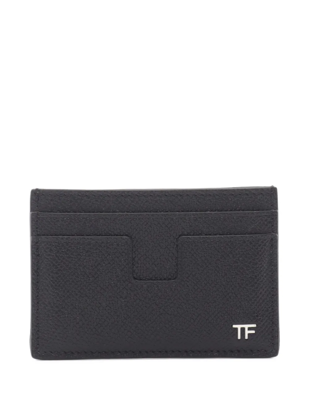 Tom Ford Vintage 2020s logo-plaque card case - Nero