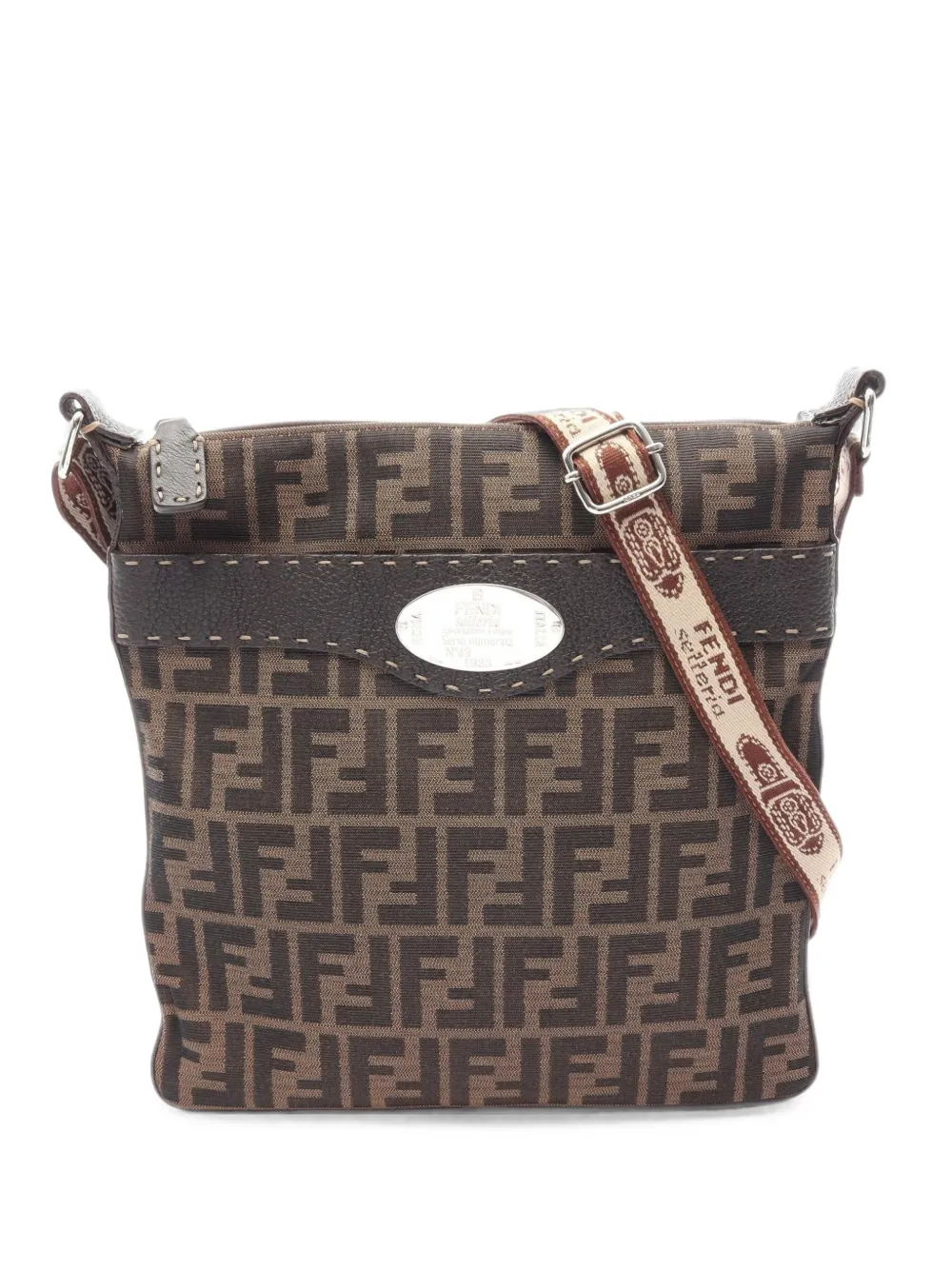 Fendi Pre-Owned 2010s Selleria Zucca shoulder bag - Marrone