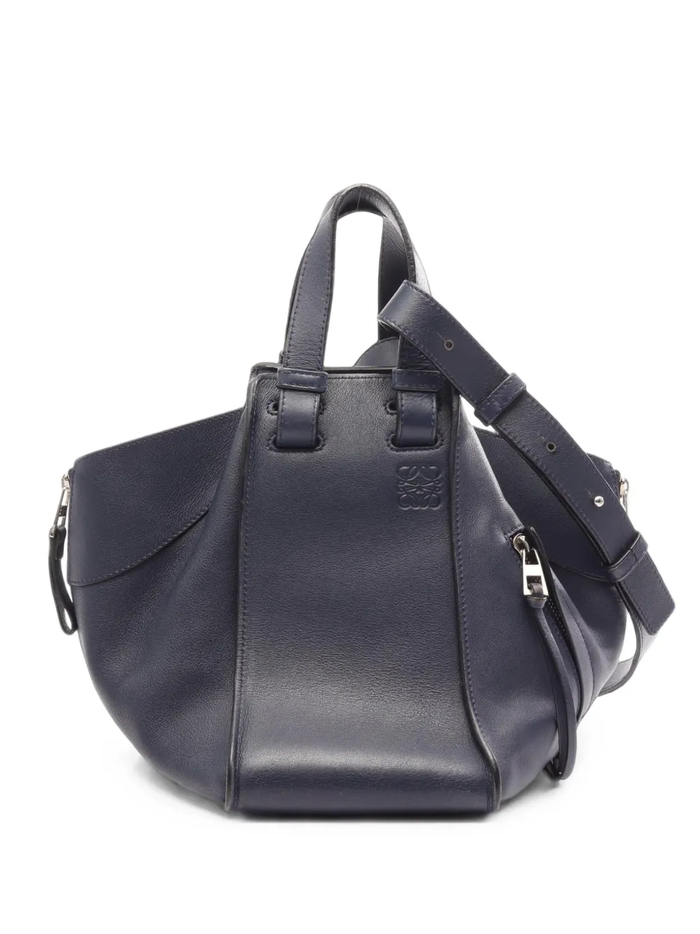 Loewe Pre-Owned 2000s small Hammock leather tote bag - Blu